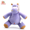 Christmas Cute Baby Fluffy Soft Hippo Animal Custom Stuffed Brown Red Yellow Pink Green Purple Blue Plush Toy Hippo